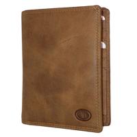 Leather Design Paspoort Portemonnee Hunter Bruin Leather Design Paspoort Portemonnee Hunter Bruin