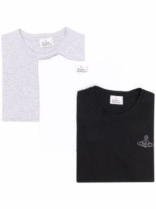 Vivienne Westwood lot de trois t-shirts à encolure ronde - Blanc