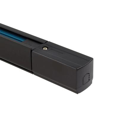 Retail verlichting 3 fase track three-circuit zwart 100cm