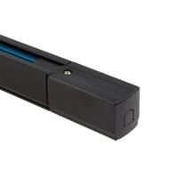 Retail verlichting 3 fase track three-circuit zwart 100cm