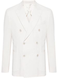 Lardini blazer croisé à broche fleur - Tons neutres