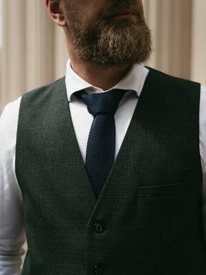 Luxe Stropdas | Blauw | Gebreid | Elegante Stropdas Voor Mannen | Peaky Blinders