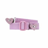 Playshoes riem elastisch met clip hartje roze-116-140