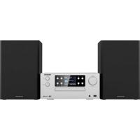 Kenwood M-925DAB-S Stereoset Bluetooth, AUX, USB, DAB+, Radio, CD, MP3 Incl. afstandsbediening 2 x 50 W Zilver
