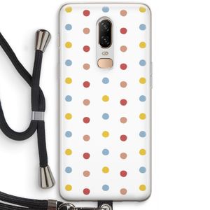 Bollen: OnePlus 6 Transparant Hoesje met koord