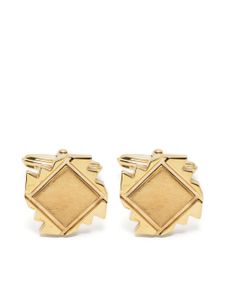 Lanvin geometric-shape polished cufflinks - Or