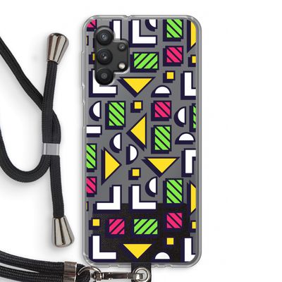 8-bit N°4: Samsung Galaxy A32 5G Transparant Hoesje met koord