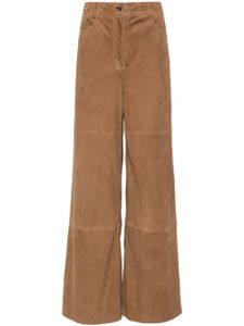 Alberta Ferretti pantalon ample à taille haute - Marron