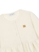 Dolce & Gabbana Kids cardigan en cachemire à logo DG - Tons neutres