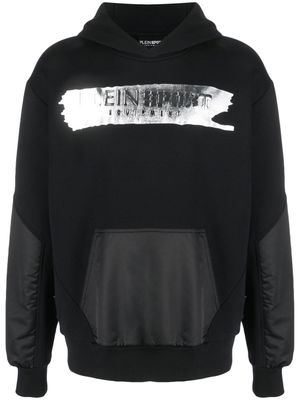 Plein Sport hoodie à logo imprimé - Noir