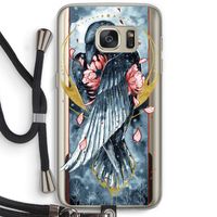 Golden Raven: Samsung Galaxy S7 Transparant Hoesje met koord