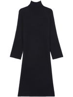 A.P.C. robe nervurée à col montant - Noir