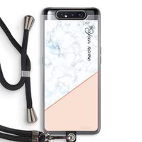 Marmer in stijl: Samsung Galaxy A80 Transparant Hoesje met koord Marmer in stijl: Samsung Galaxy A80 Transparant Hoesje met koord
