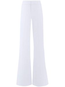 alice + olivia pantalon palazzo Dylan à taille haute - Blanc