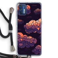 Patroon Wolken: Motorola Moto G9 Plus Transparant Hoesje met koord