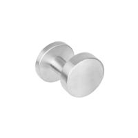 Knop rond roestvaststaal geborsteld