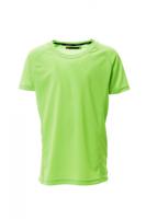 Kindershirt Runner fluor groen