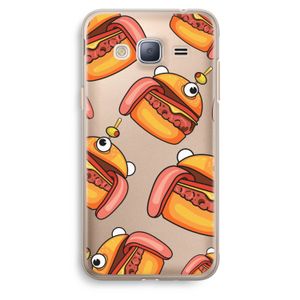 Hamburger: Samsung Galaxy J3 (2016) Transparant Hoesje