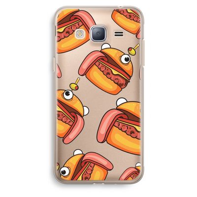 Hamburger: Samsung Galaxy J3 (2016) Transparant Hoesje
