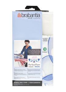 Brabantia PerfectFlow strijkplankhoes D, 135x45 cm, complete set - Bubbles