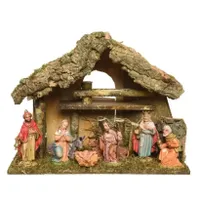 Kerststalset poly 8 figuren h29cm Kerststalset poly 8 figuren h29cm