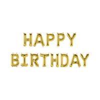 Folie ballon slinger - Happy birthday