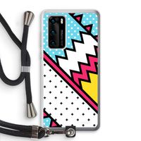 Pop Art #2: Huawei P40 Transparant Hoesje met koord