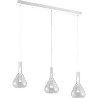 LED Hanglamp - Cinque Cipera - 3 Lichtpunten van 5.6 Watt - Dimbaar - Aanpasbare Lichtkleur - Hoogte Aanpasbaar - Mat Wit - Metaal