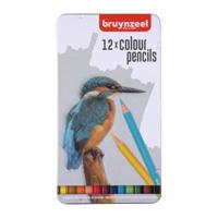 Bruynzeel 12 Kleurpotloden in blik - IJsvogel - thumbnail