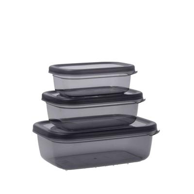 Set Lunchboxen Quid City Grijs Plastic Rechthoekig 3 Onderdelen