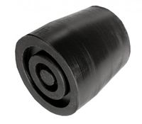 Able 2 Kruk- en stokdoppen 27mm zwart (2 st)