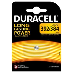 Duracell 392/384 huishoudelijke batterij Wegwerpbatterij Zilver-oxide (S)