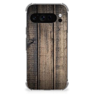 Google Pixel 9 Pro XL Stevig Telefoonhoesje Steigerhout Google Pixel 9 Pro XL Stevig Telefoonhoesje Steigerhout