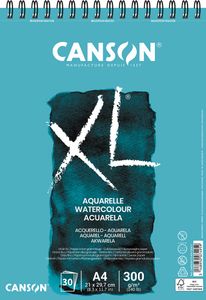 Canson schetsblok XL aquarelle 300g/m² ft A4, 30 vel
