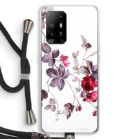 Mooie bloemen: Oppo A95 5G Transparant Hoesje met koord