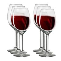 6x Moderne wijnglazen voor rode wijn 25 cl - thumbnail
