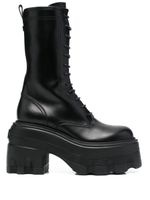 Casadei bottes Maxi 120 mm à lacets - Noir