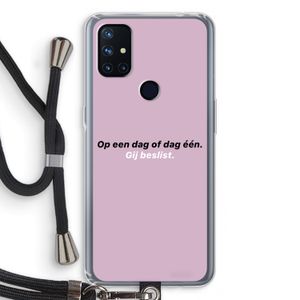 gij beslist: OnePlus Nord N10 5G Transparant Hoesje met koord