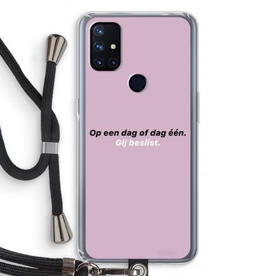 gij beslist: OnePlus Nord N10 5G Transparant Hoesje met koord