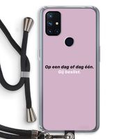 gij beslist: OnePlus Nord N10 5G Transparant Hoesje met koord