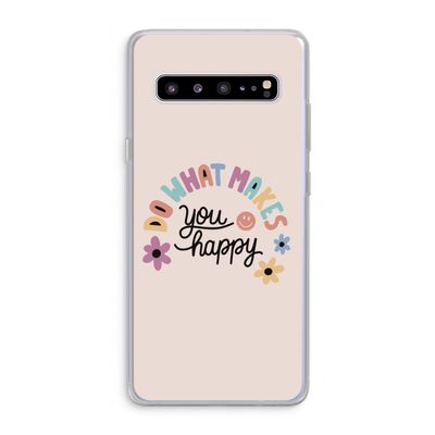 Happy days: Samsung Galaxy S10 5G Transparant Hoesje
