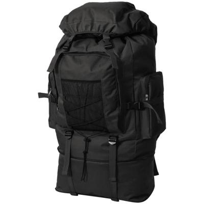 VidaXL Rugzak legerstijl xxl 100 l zwart