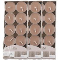 Arti Casa Geurtheelichtjes - 30x stuks - hout - bruin - was/paraffine - 3,5 uur