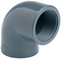 Aquaforte DRUK PVC Knie 90º Binnendraad ⅜ inch - Waterdichte & Duurzame Verbinding voor Vijvers