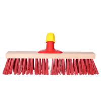 Bezemkop - Elaston - rood - hout - hard - 40 cm - 24mm - straatbezem/buitenbezem