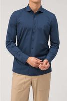 OLYMP Level Five 24/Seven Body Fit Jersey shirt marine/wit, Stippen