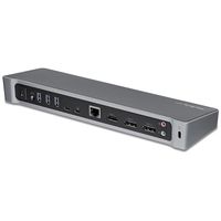 StarTech.com Triple 4K monitor USB-C docking station met 5x USB 3.0 poorten 100W PD - thumbnail
