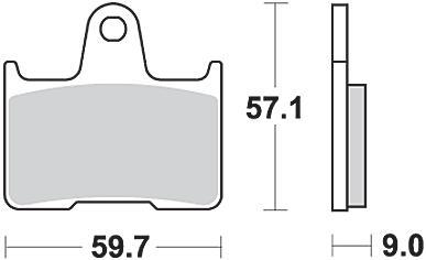 TRW Brake pad mcb 729 sh sintered metal