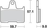 TRW Brake pad mcb 729 sh sintered metal