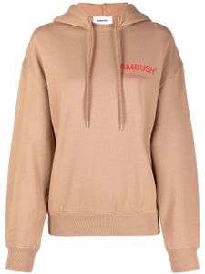 AMBUSH hoodie à logo imprimé - Tons neutres